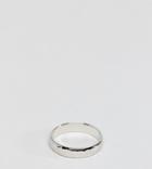 Designb Hammered Band Ring In Sterling Silver - Silver