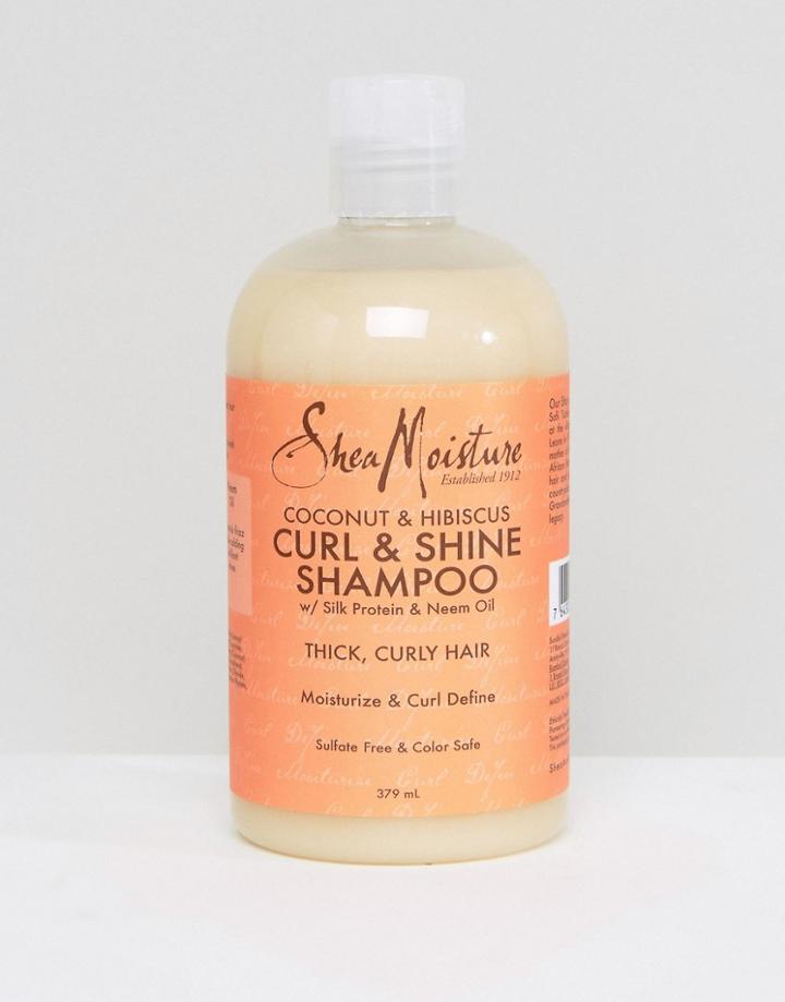 Shea Moisture Coconut And Hibiscus Curl & Shine Shampoo - Clear