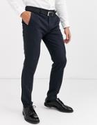 Jack & Jones Premium Super Slim Fit Super Stretch Suit Pants In Navy
