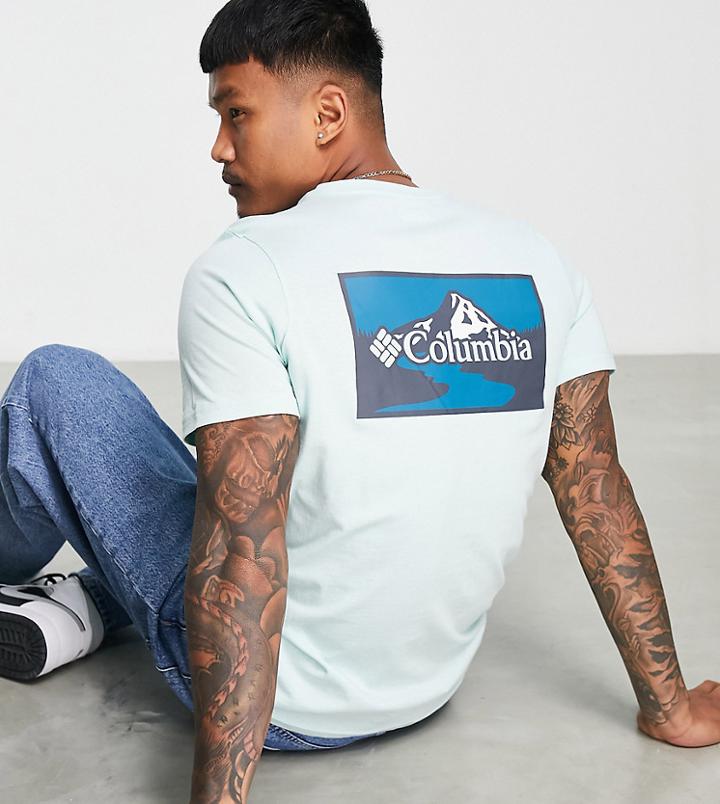 Columbia Rapid Ridge Ii Back Print T-shirt In Blue Exclusive At Asos