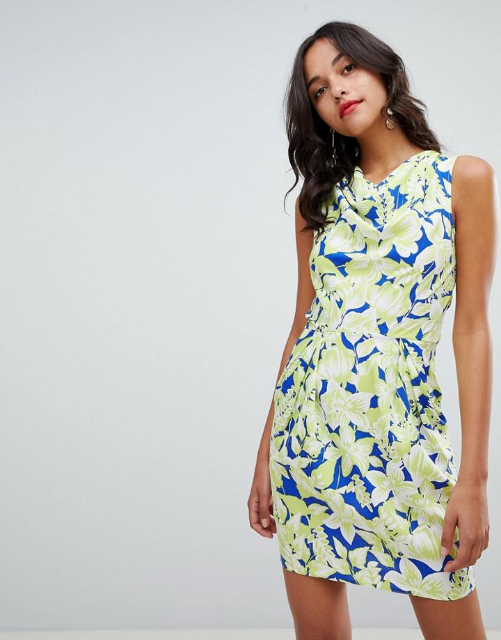 Closet London Floral Pencil Dress - Multi