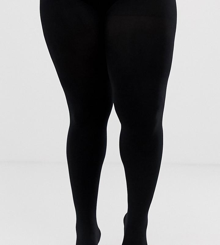 Asos Design Curve Super Stretch New Improved Fit 90 Denier Black Tights
