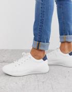Asos Design Sneakers In White With Chunky Sole