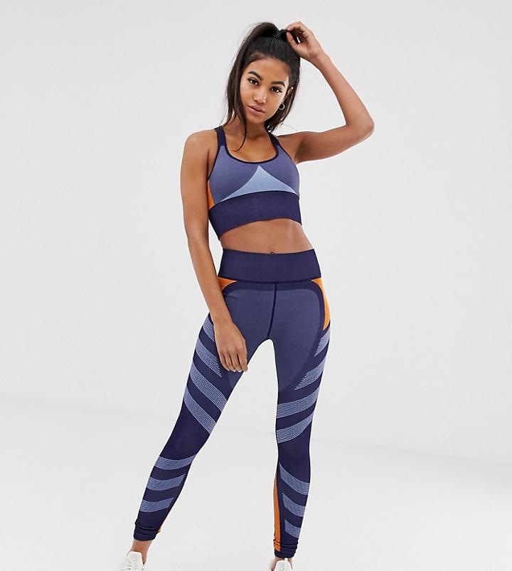 South Beach Color Block Seamless Leggings-multi