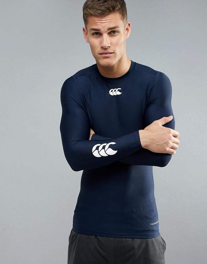 Canterbury Thermoreg Baselayer Long Sleeve Top In Navy E546845-769 - Navy