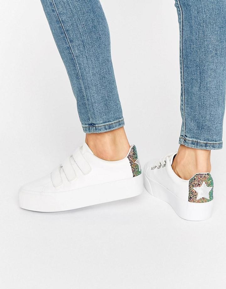 Asos Davius Novelty Sneakers - White