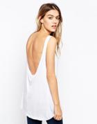 Asos Tank With Low Scoop Back - Black