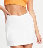 Asyou High Waisted Mini Skirt In Ecru-white