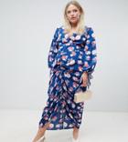 Unique 21 Hero Floral Ruched Maxi Dress - Multi