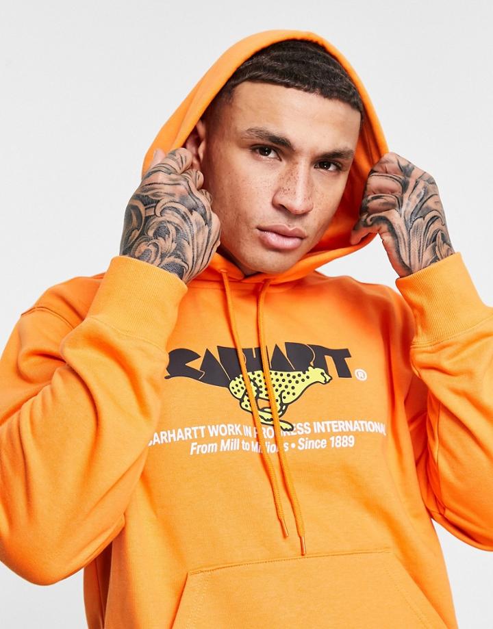 Carhartt Wip Runner Hoodie In Orange