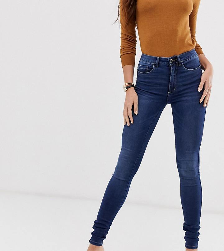 Only Tall Royal High Waist Skinny Jean-blue