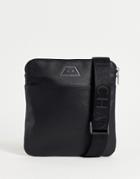 Armani Exchange Logo Crossbody Bag In Black