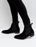 Aldo Oneillan Suede Chelsea Boots In Black - Black