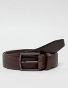 Boss Celie Smooth Leather Belt In Brown - Brown