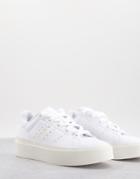 Adidas Originals Stan Smith Bonega Sneakers With Platform In White