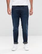 Diesel Larkee-beex Tapered Jeans 857z Dark Wash - Blue