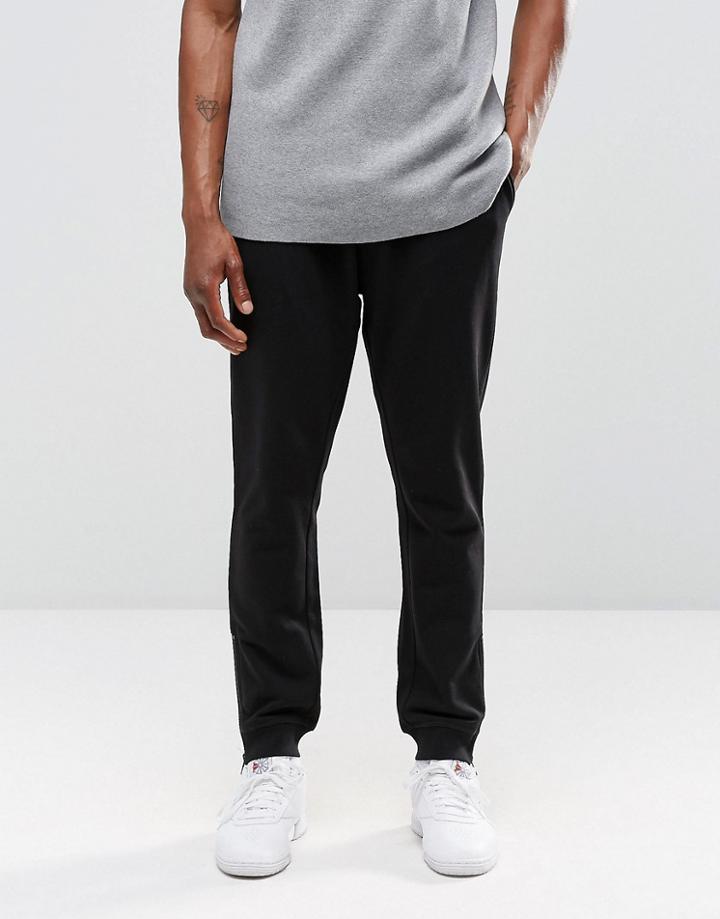 Weekday Derek Zip Cuff Sweat Pants - Black