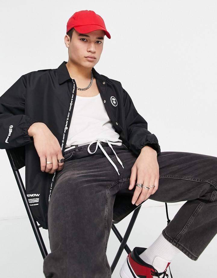 Aape By A Bathing Ape Now Coach Jacket In Black