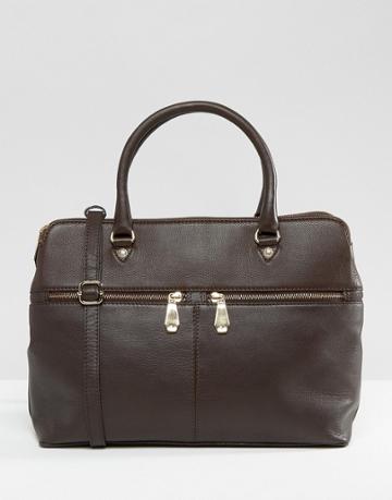 Ri2k Leather Tote Bag - Brown