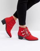 Miss Selfridge Western Boots - Red