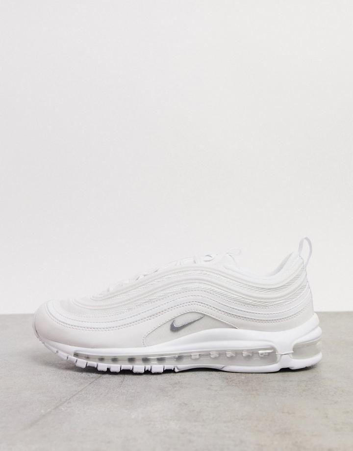 Nike Air Max 97 Sneakers In Triple White