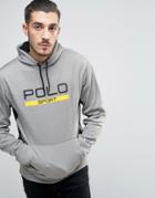 Polo Sport By Ralph Lauren Large Logo Hoodie In Grey - Gray