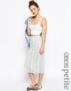 Asos Petite Pencil Skirt In Variegated Stripe - Mono