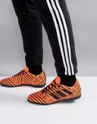 Adidas Soccer Nemeziz 17.4 Astro Turf Sneakers In Orange S76979 - Orange