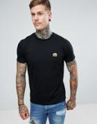 Brave Soul T-shirt With Burger Logo - Black