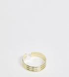 Kingsley Ryan Exclusive Sterling Silver Gold Plated 3 Bar Toe Ring