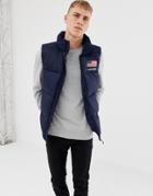 Penn Sport Vest In Navy With Back Logo - Navy