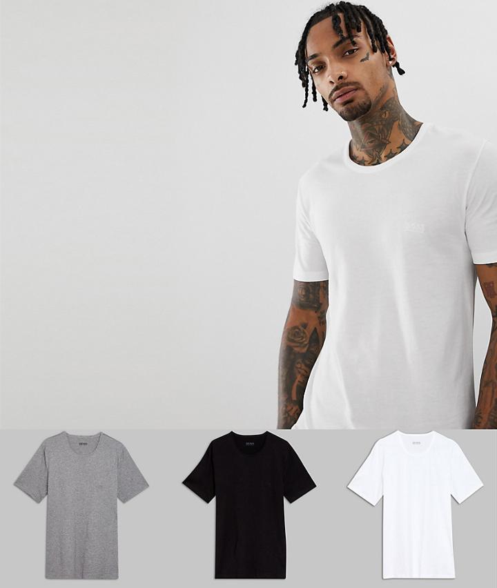 Boss Bodywear 3 Pack Crew Neck T-shirts In Multi