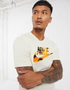 Nike Hike Pack Camo Logo T-shirt In Stone-neutral
