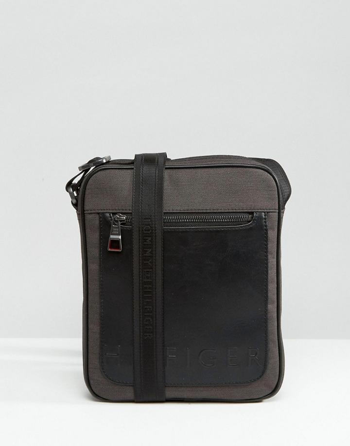 Tommy Hilfiger Logo Flight Bag - Black