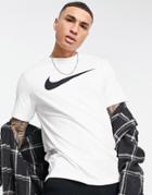 Nike Icon Swoosh T-shirt In White