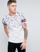 Brooklyn Supply Co Faded Out Palm Print T-shirt - White