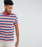 Asos Tall Retro Striped Relaxed T-shirt - Multi