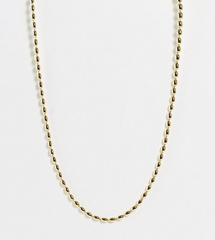 Shashi Asha Bead Chain Necklace In Gold Plate