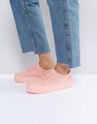 Blink Canvas Pink Flatform Sneaker - Pink