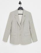 & Other Stories Check Print Blazer In Beige-neutral