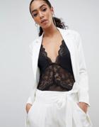 Missguided Double Breasted Blazer - White