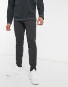 Only & Sons Stretch Stylish Pants In Dark Gray Pinstripe-grey