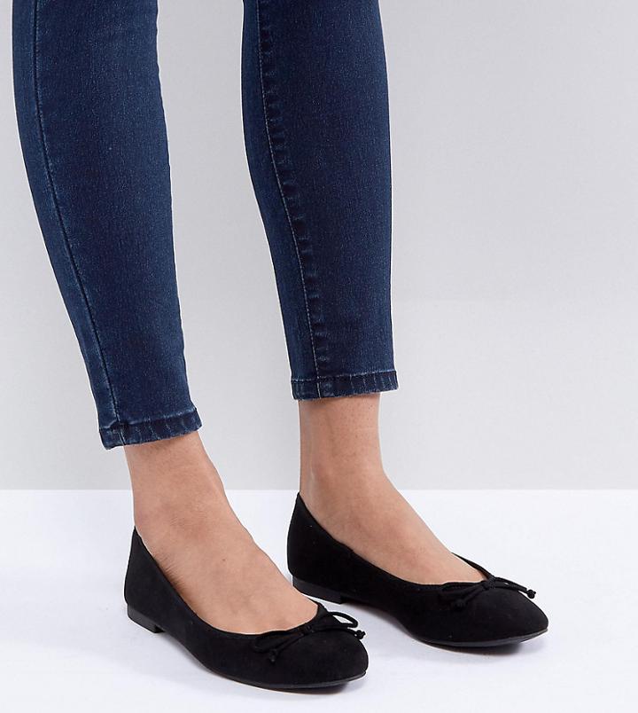 Asos Libra Bridal Crystal Ballet Flats - Black