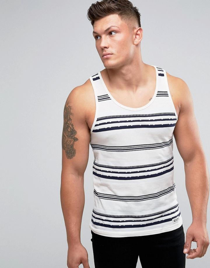 Element Striped Tank - White