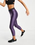 Nike Pro Training 7/8 Leggings In Purple