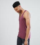 Asos Design Tall Tank In Red - Red