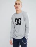 Dc Shoes Long Sleeve T-shirt With Star Logo In Gray - Gray