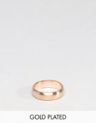 Simon Carter Ring In Brushed Gold Plate - Gold