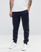 Armani Jeans Cuffed Joggers With Logo In Navy - Navy