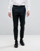 Burton Menswear Skinny Fit Smart Pants - Green